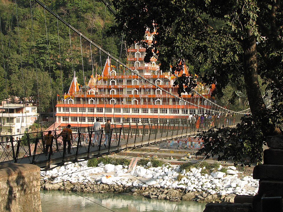 Lakshman Jhula, Rishikesh — real photo